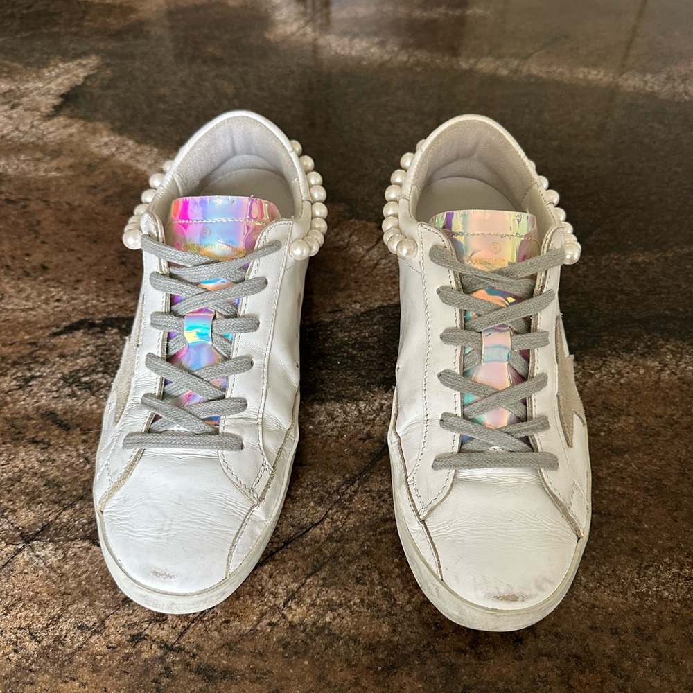 Golden Goose Superstar Iridescent and Pearl Accents - Picture 10 of 15